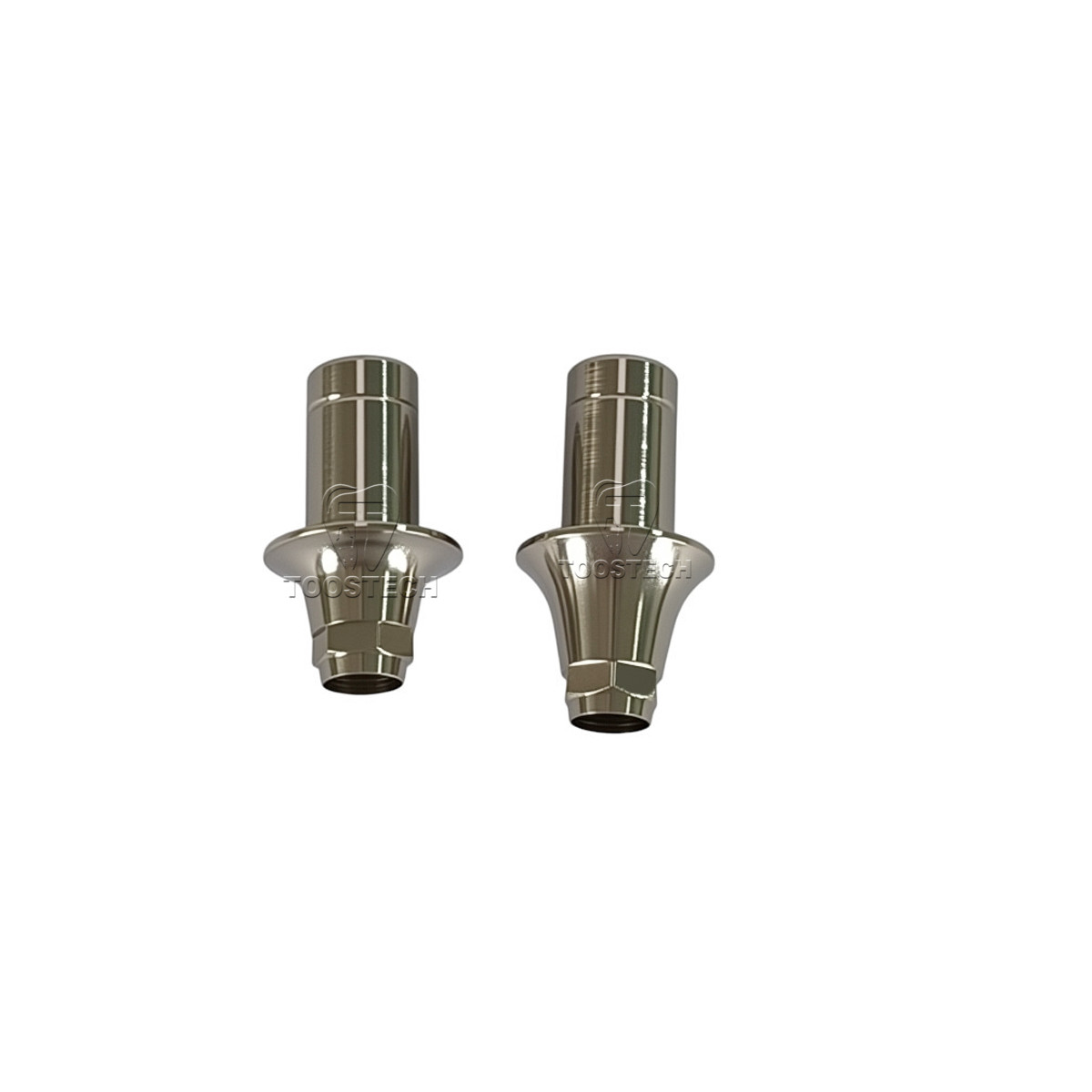 6pcs Dental Digital Ti base CAD CAM Tianium base fits to DIO UF II D4.5/5.5mm