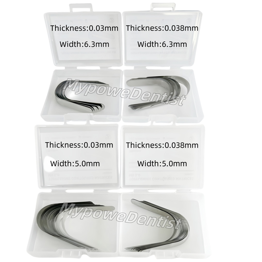 Dental Premolars Tofflemire Matrix Band Contoured Matrices New Width 5.0mm 6.3mm