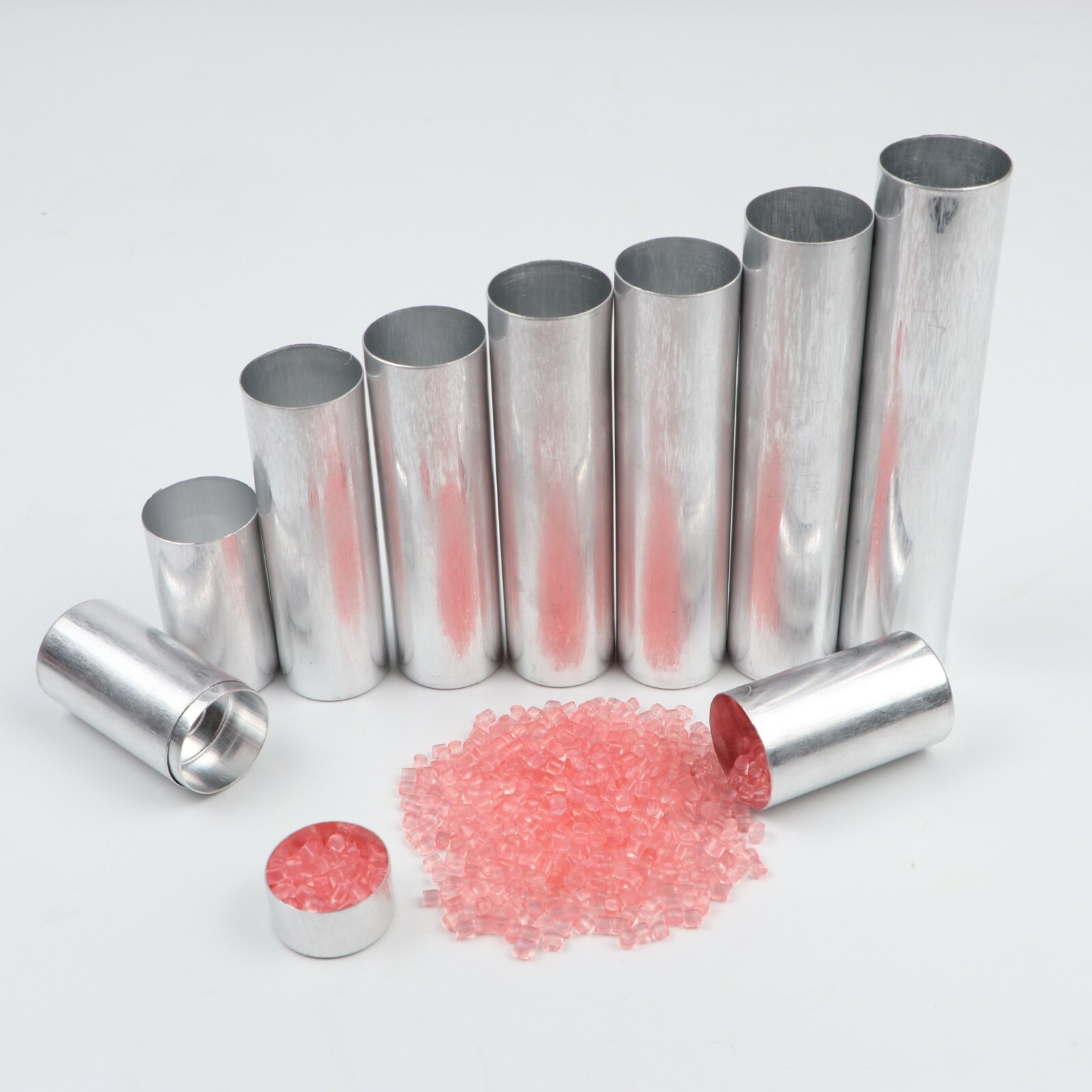 100PCS 25.5*45mm Dental Lab Aluminum Tube Empty Cartridges For Flexible Acrylic