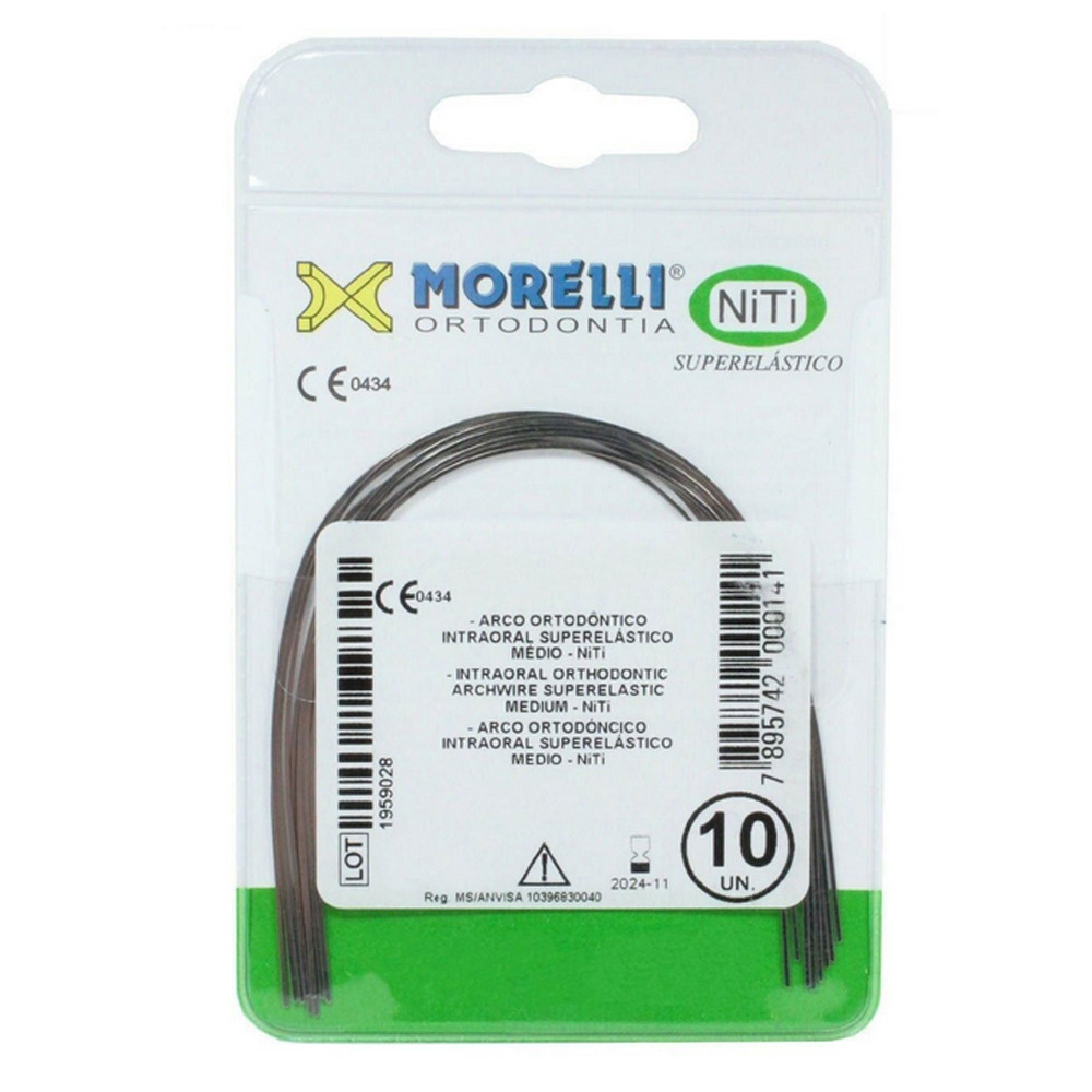 10pcs Dental Morelli NiTi SuperElastic Archwire Rectangular Upper Lower Jaw