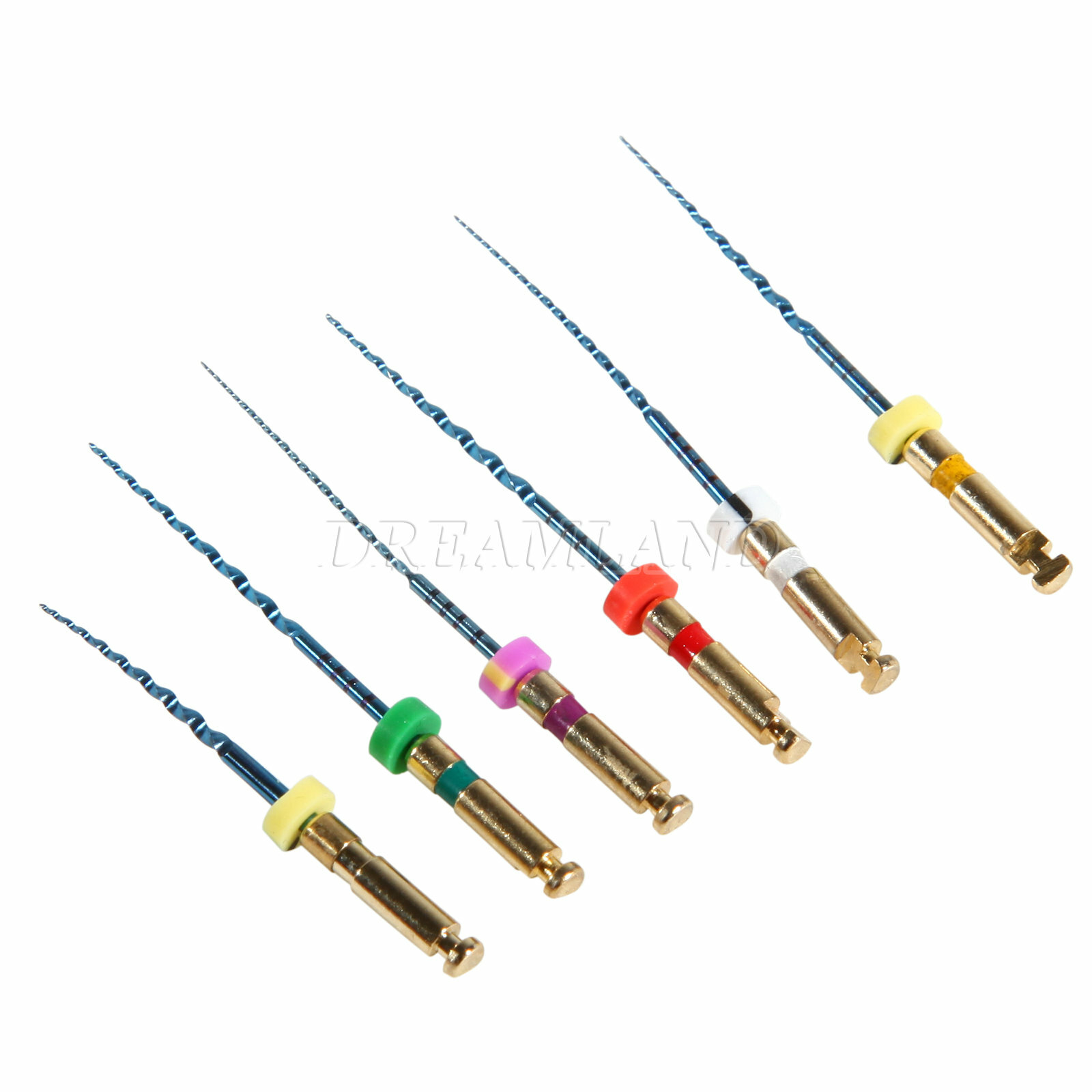6pcs Dental NiTi Super Files Rotary Tip Endodontic Endo Motor Root Canal 25mm