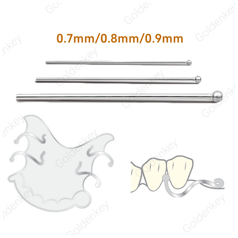 Dental Ball Retainer J Clasp 0.7/0.8/0.9/1.0 Bars Scheu Anchor Position Hold