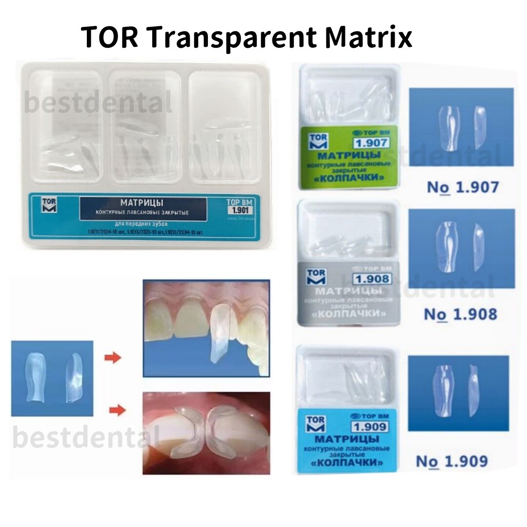 USA Dental Clear Matrix TOR VM Anterior Matrices Bow BT Matrices Fits Bioclear