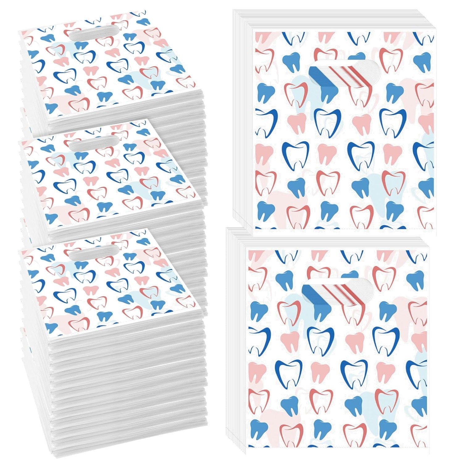 Bulk 600 Plastic Tooth Bags (9×8 in) – Perfect for Dental Clinics & Parties