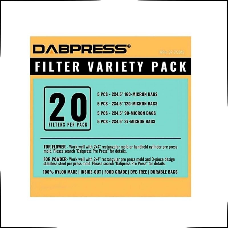 DABPRESS Accessory TooL Kit- 6X7″ Cooling Plate, Collection Tools, Mold And Bags