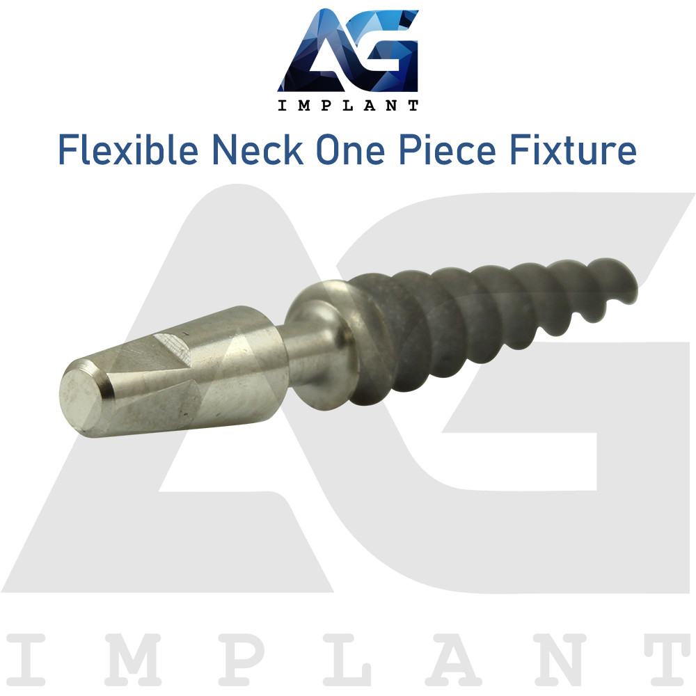 Flexible Neck One Piece Fixture System Titanium Prosthetic RBM surface