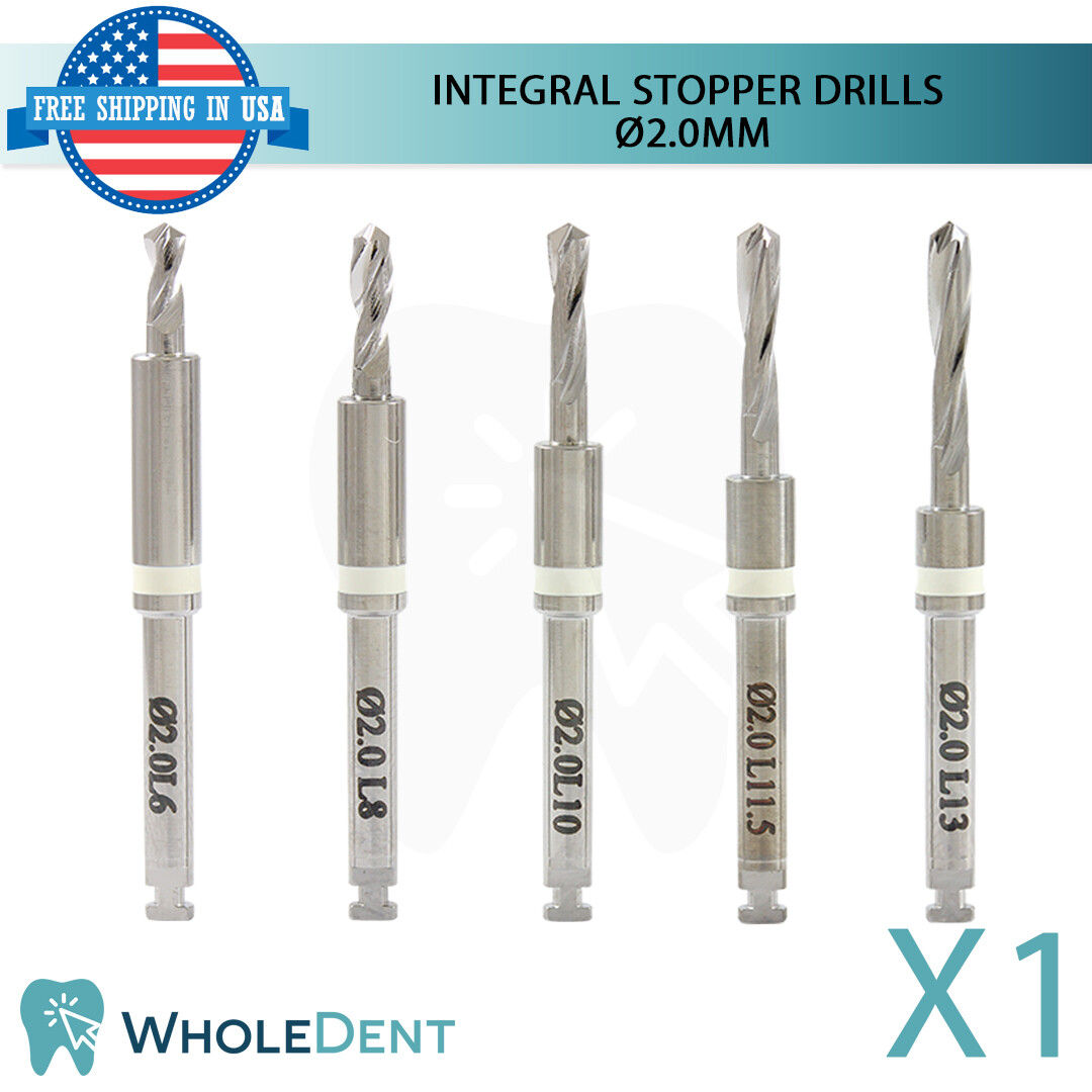 Surgical Integral Stopper Drill Ø2.0 External Irrigation Dental Implant