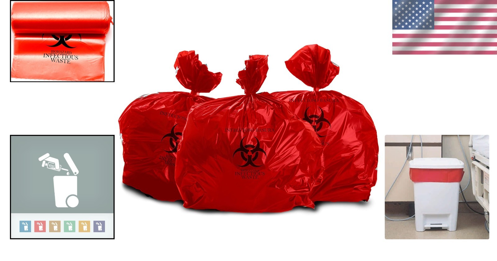 Durable 50-Pack Oakridge Biohazard Bags – 10 Gallon Size with X-Seal Bottom