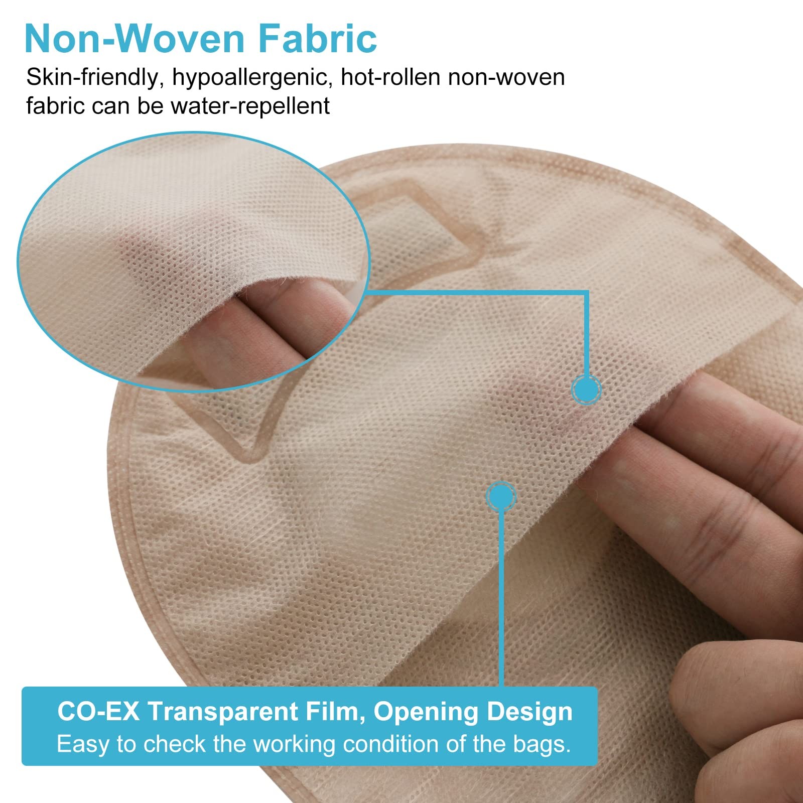 VLOOKUP 21 PCS Colostomy Bags,Ostomy 15+6pcs Two-piece Ostomy Bag