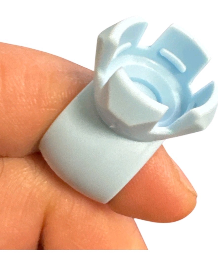 Dental Prophy Paste Cup Plastic Rings Fingerhold Autoclavable 10pcs/Bg BLUE