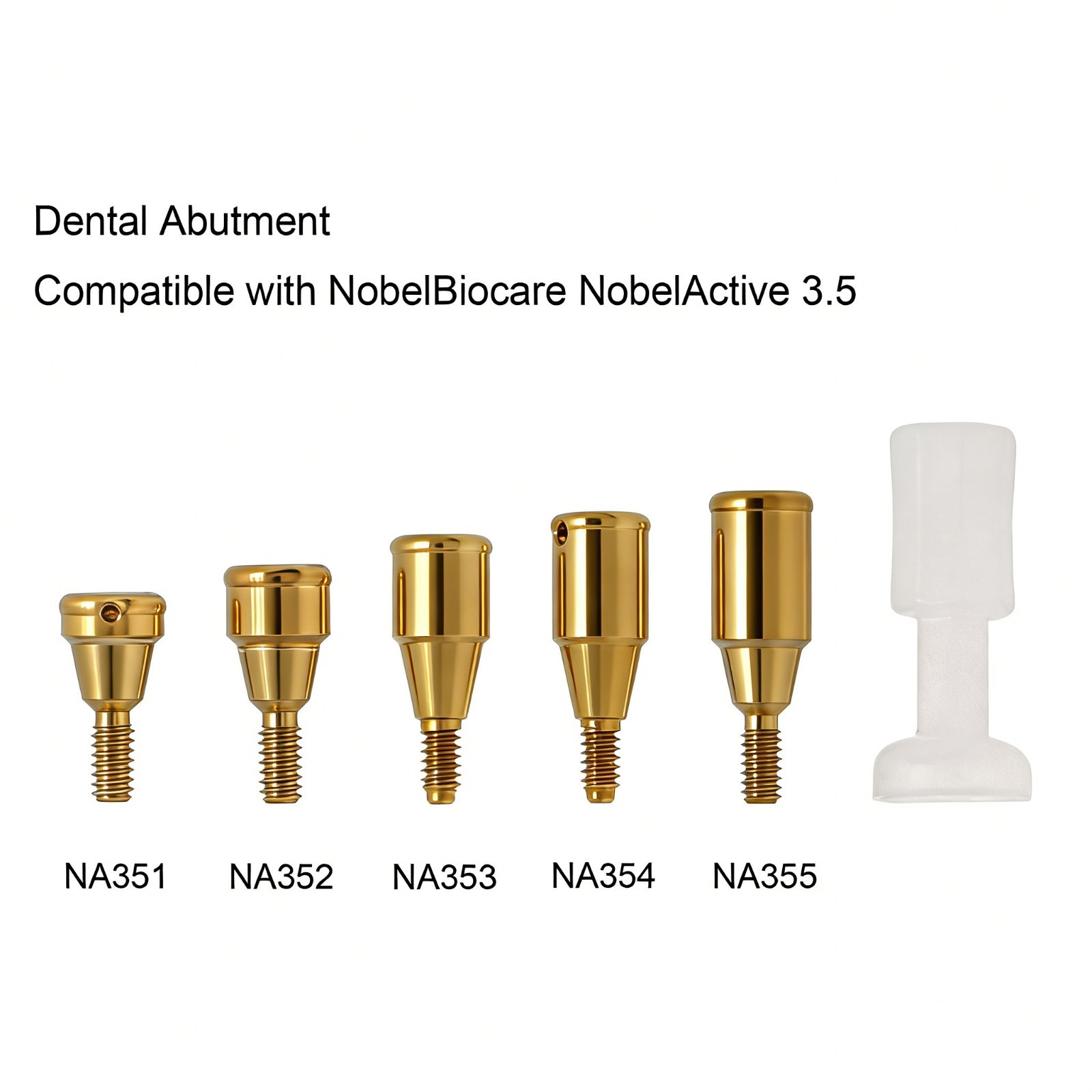 Dental Straight locator Abutment Conical Connection NP Nobel Active Compatible