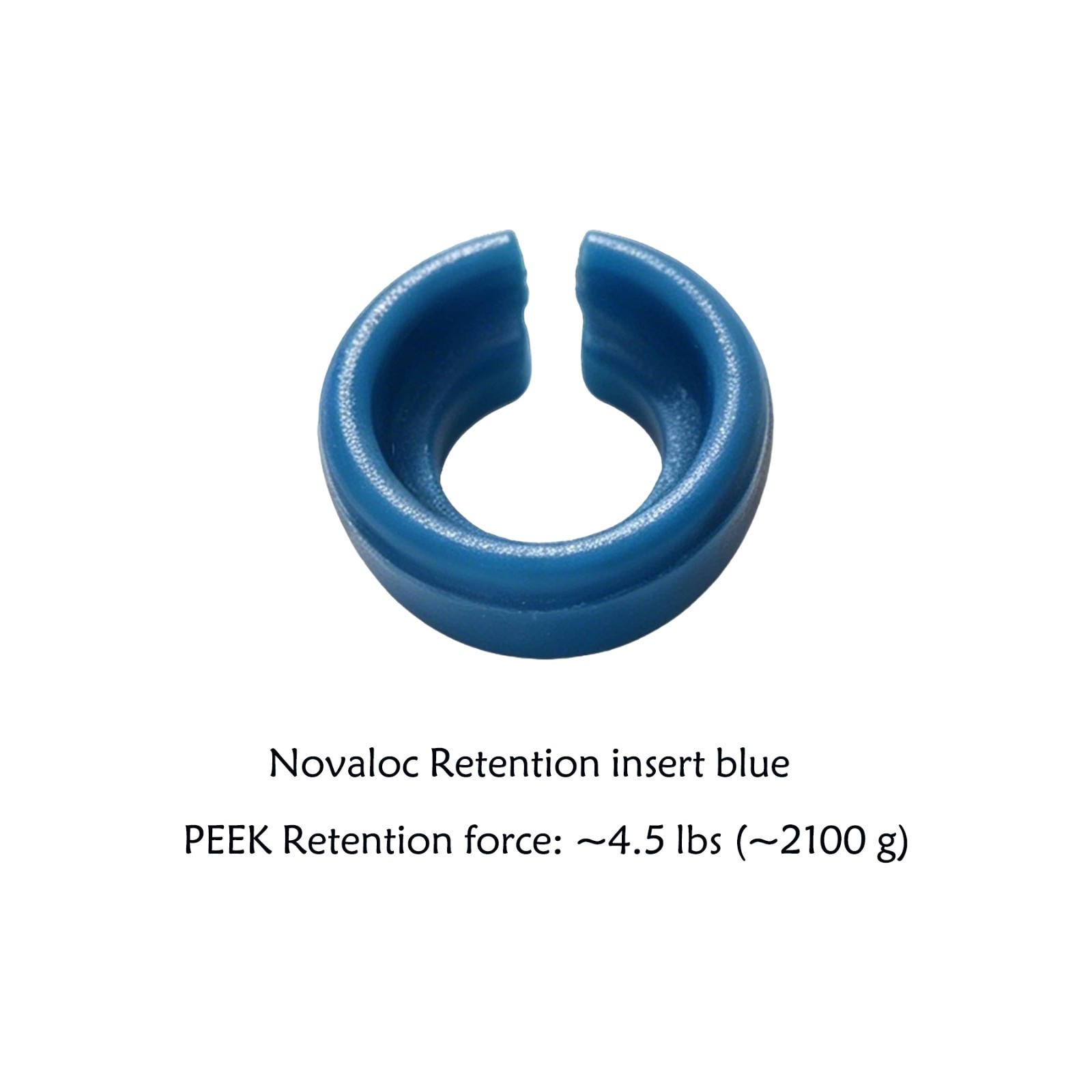 US Dental Novaloc Type PEEK Retention Insert Caps Matrix Titanium Housing Caps
