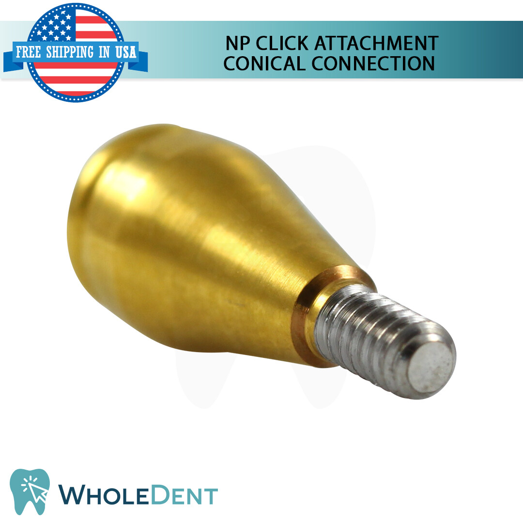 NP Conical Click Attachment Abutment Soft Silicone Cap Dental Implant