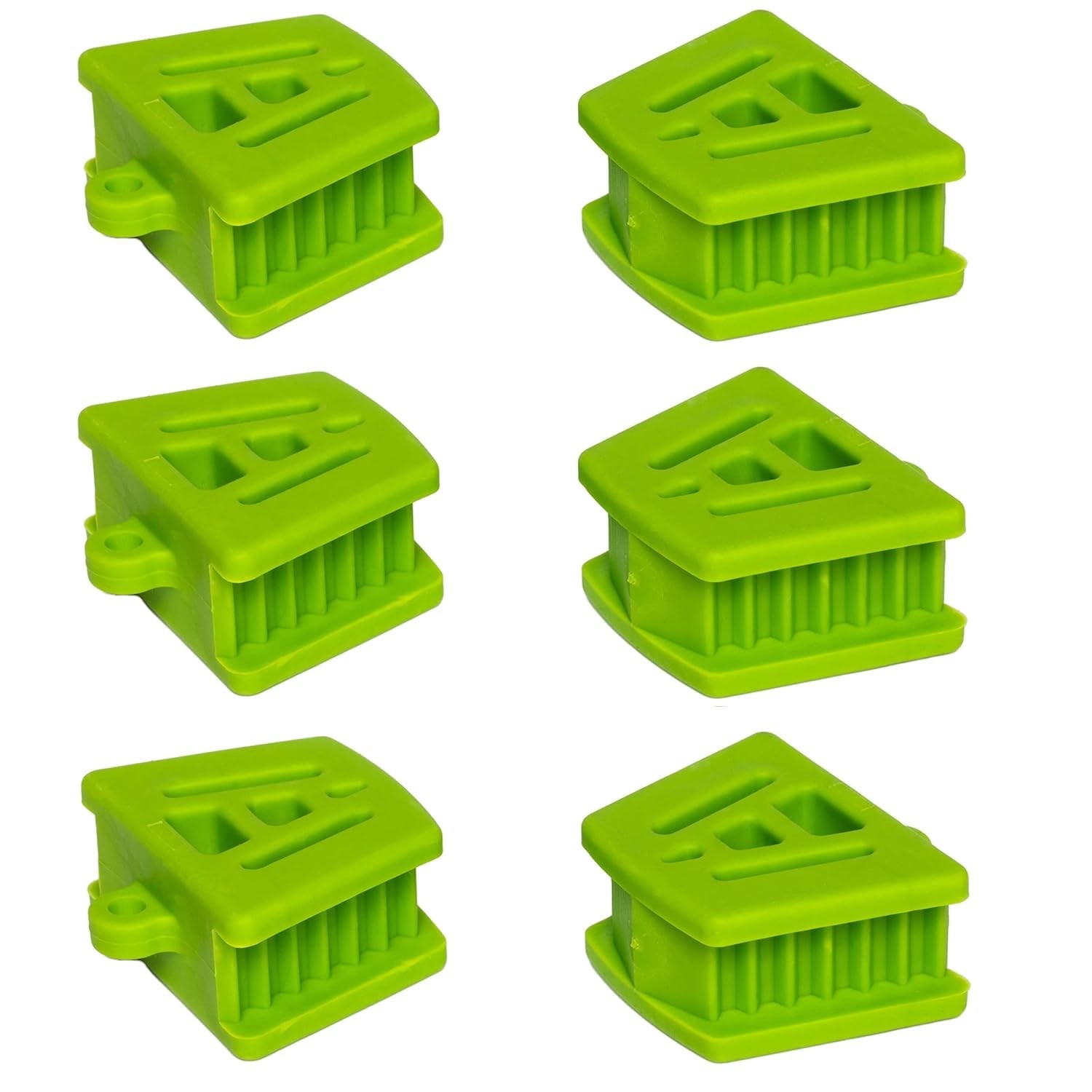 Comfort-Focused Green Dental Bite Blocks – 6 Pack of Autoclavable Silicone Props