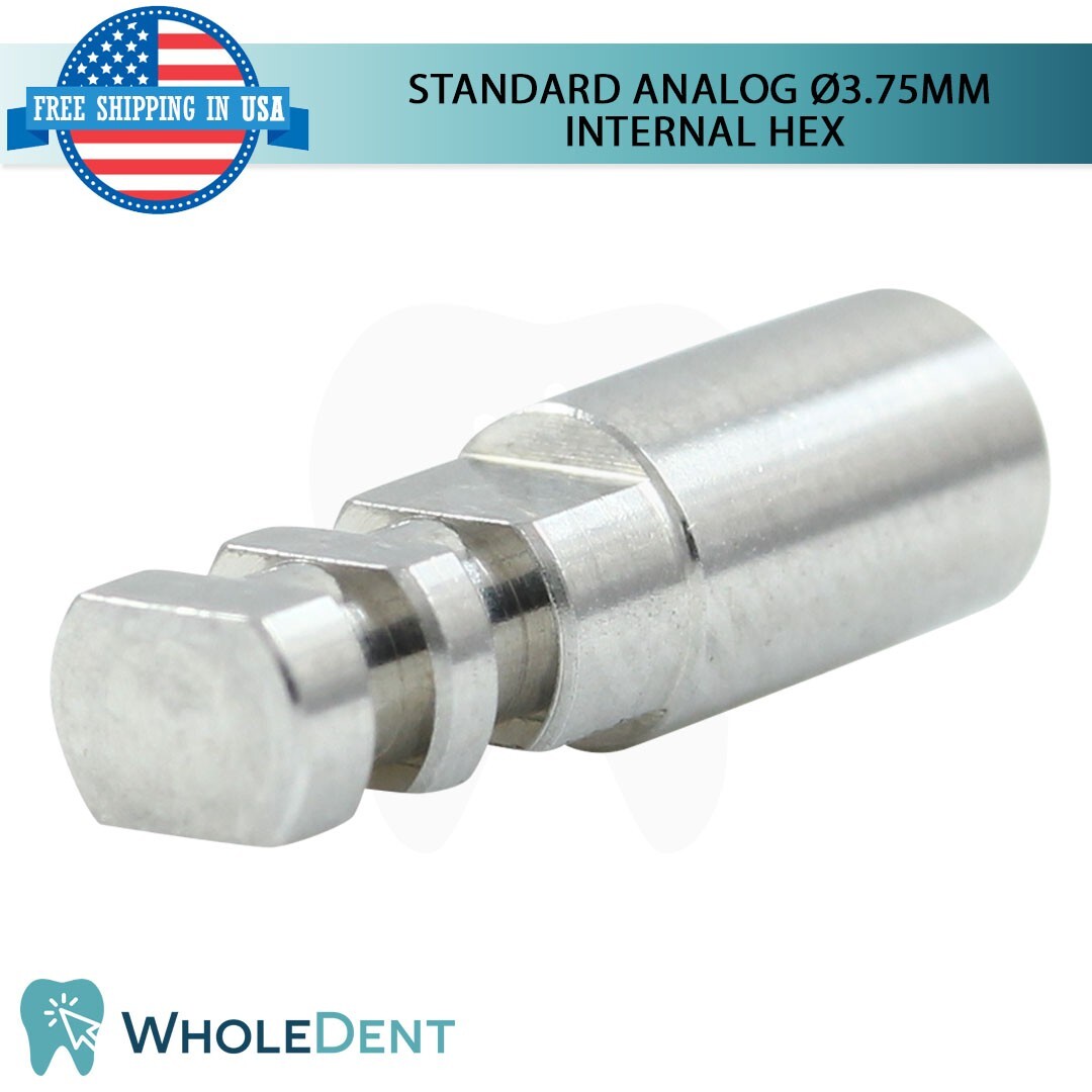 10X Standard Analog Ø3.75mm Titanium Dental Abutment Lab Int Hex Instrument Tool