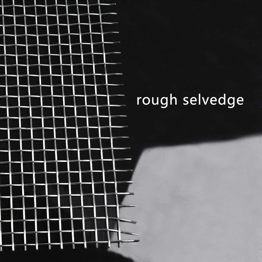 304 Stainless Steel Woven Wire Mesh 5 Mesh 11.75×23.5″ Security Screen