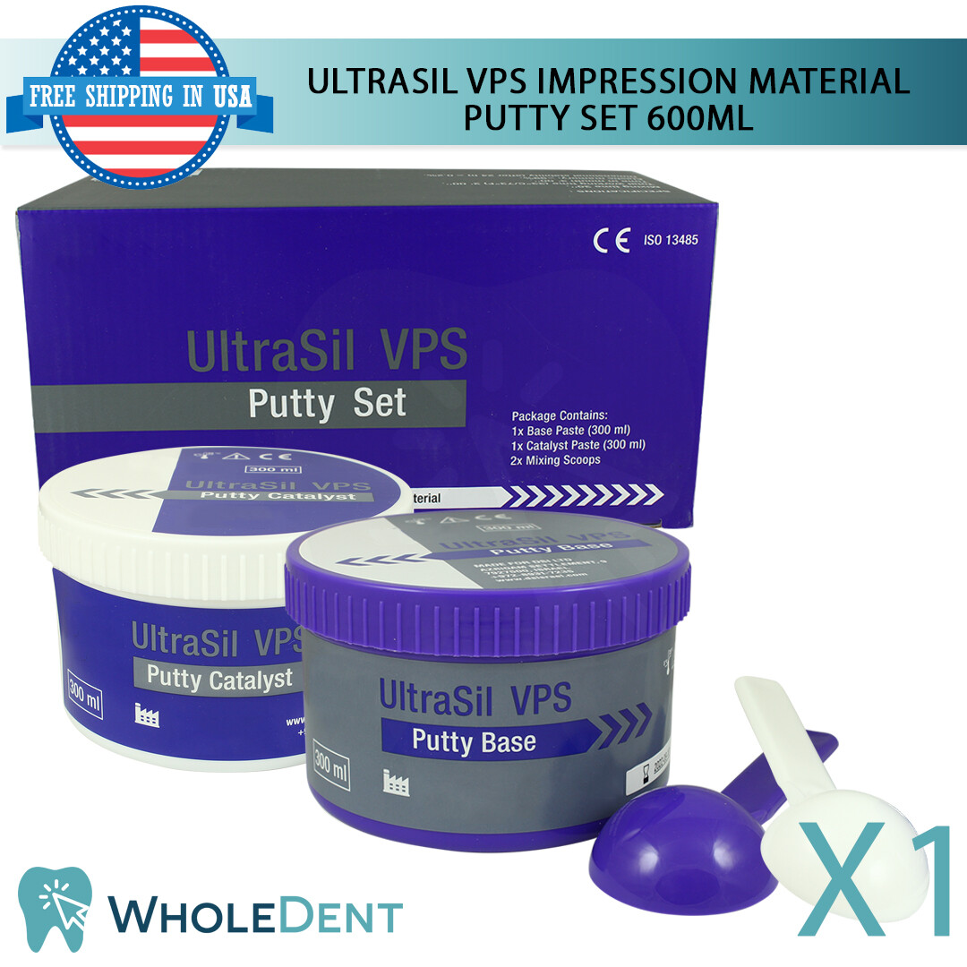 UltraSil VPS Putty Set Dental Impression Material Polyvinyl Hydrophilic 600ml