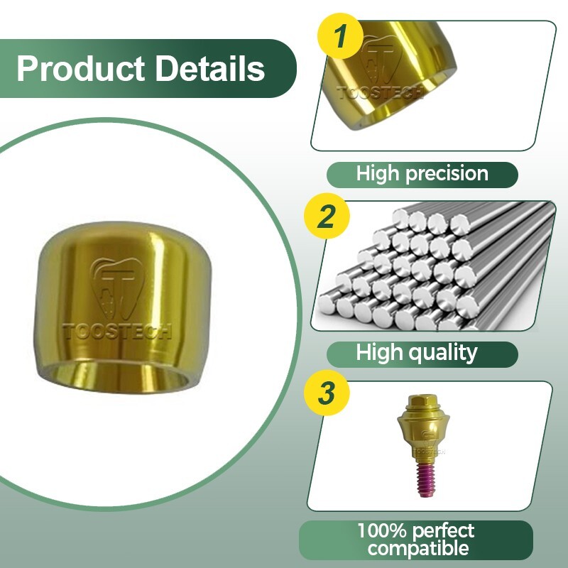 10pcs Multi unit titanium healing cap fits to MIS Seven Inter hex V3 C1 MUA