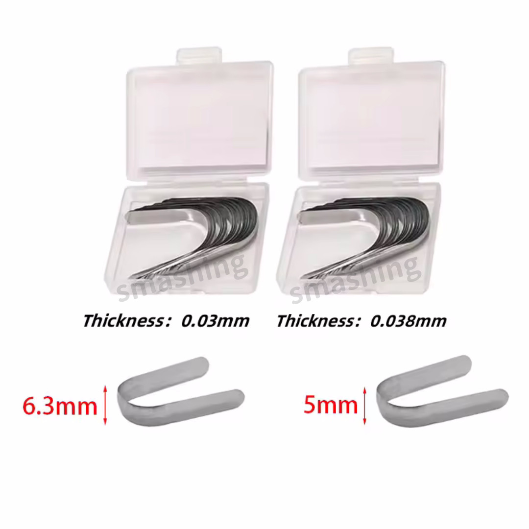 Dental Tofflemire Contoured Matrices Stainless Steel Matrix Bands 0.03mm/0.038mm