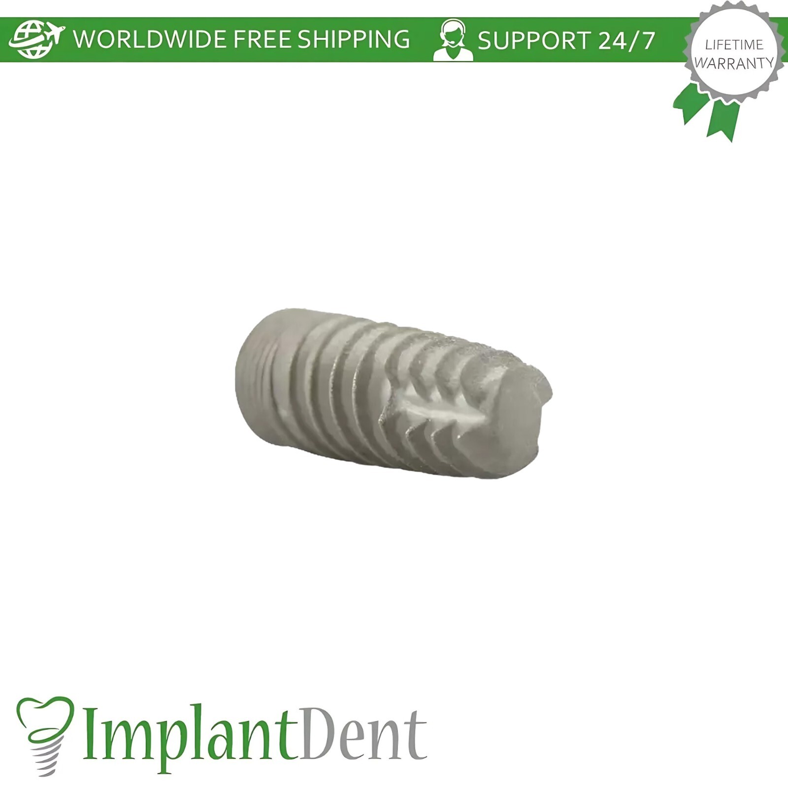 1x Dental Slim Spiral Fixture SLA Surface Titanium Int Hex Connection 2.0mm