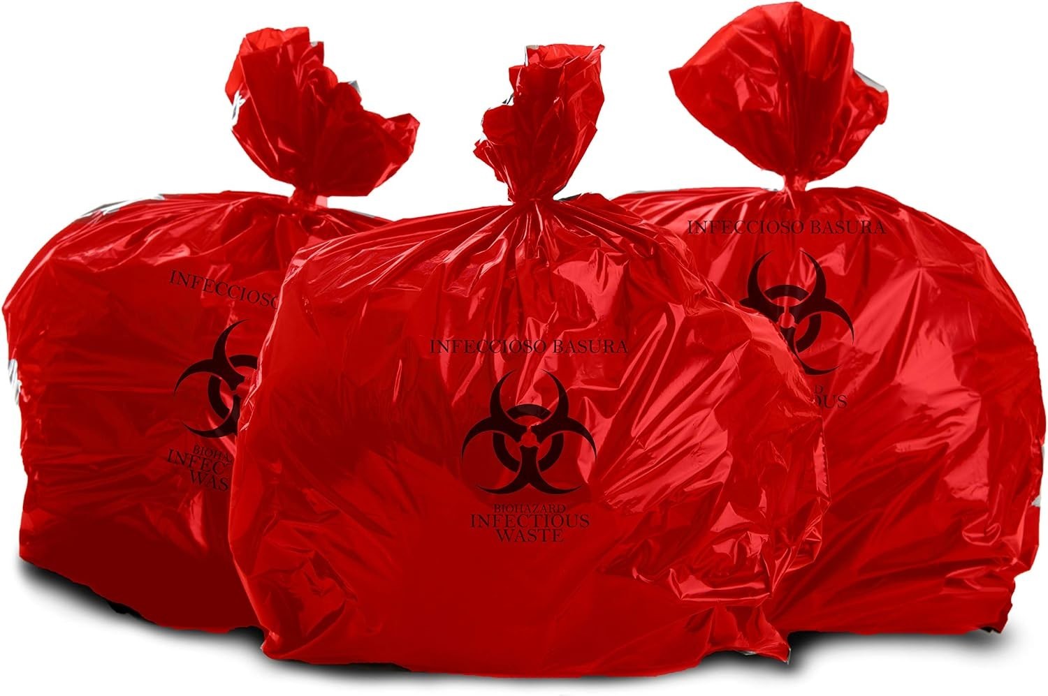 Durable 50-Pack Oakridge Biohazard Bags – 10 Gallon Size with X-Seal Bottom