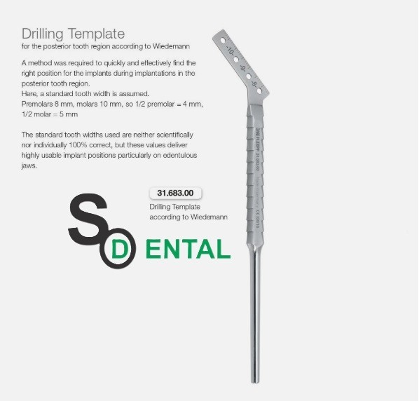 Dental Surgical Drilling Template for Accurate Guide Implant Positions Posterior