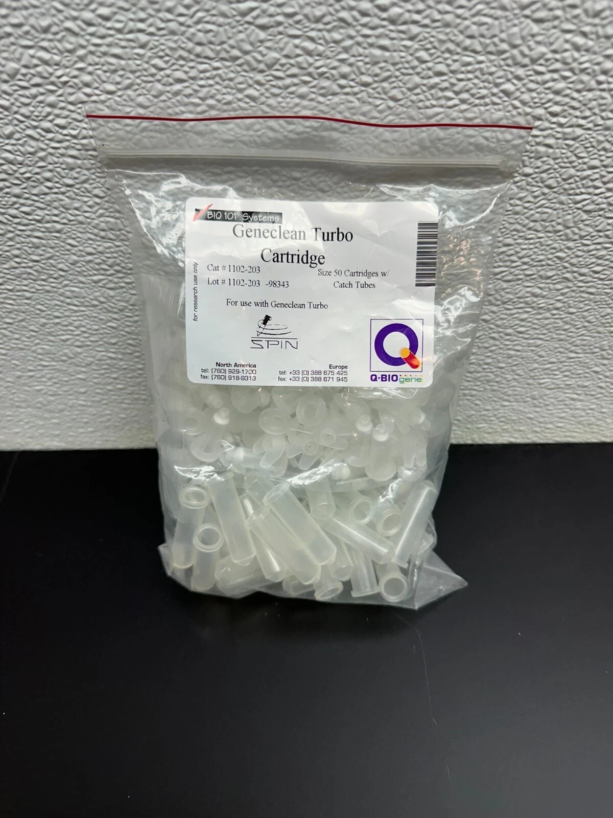 Q-BIO Gene Cat No 1102-203 Geneclean Cartridge Microplate Tubes