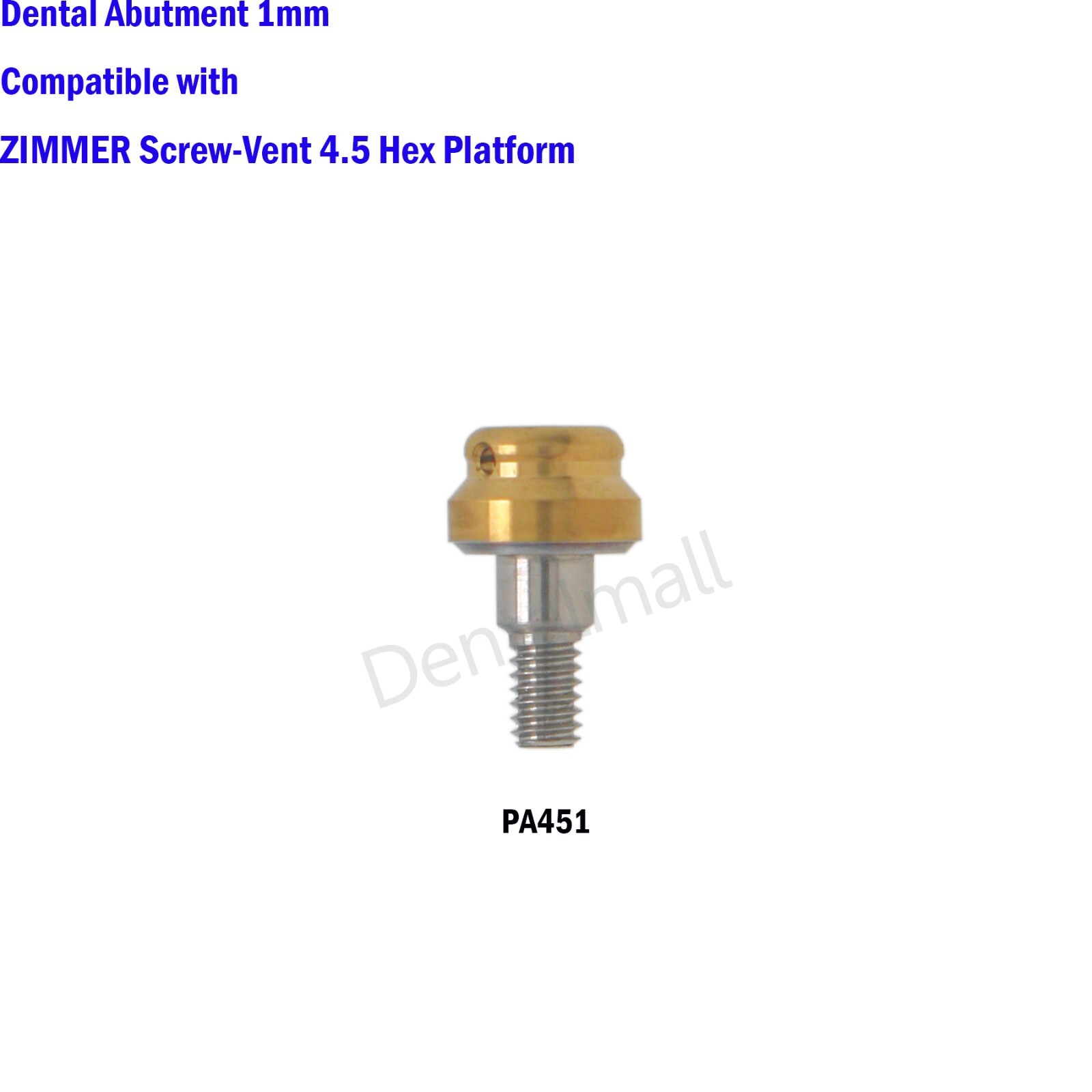 Dental LOCATOR Abutment fit Zimmer Cortex MIS Mini Regular Ø3.5/4.5mm GH 1-5mm