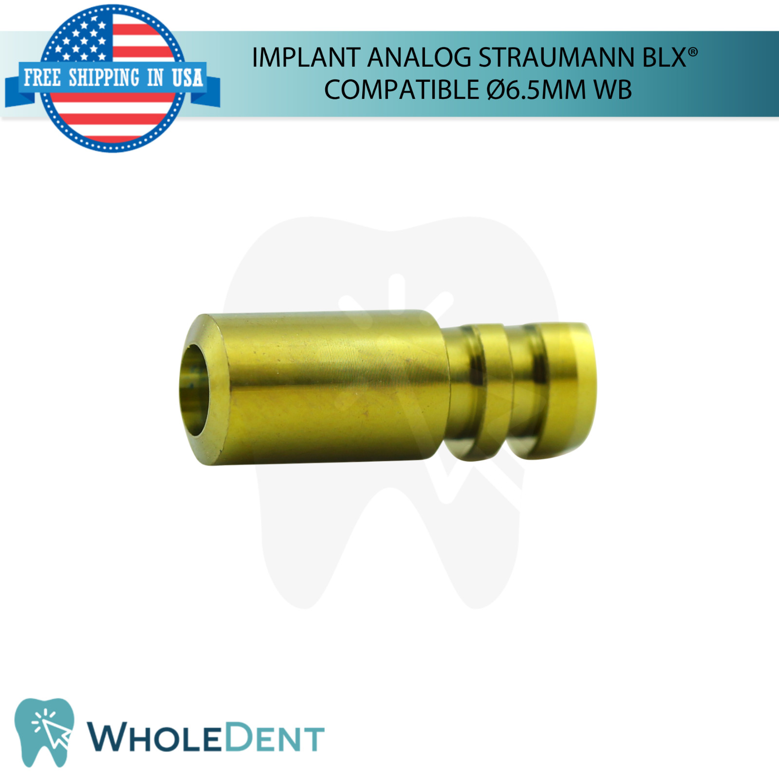 Dental Fixture Analog Wide Base Straumann BLX® Compatible Ø6.5mm Lab