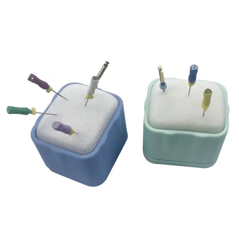 4pcs Autoclavable Dental Endo File Stand Cleaning Foam Sponge Anti-Slip Holder