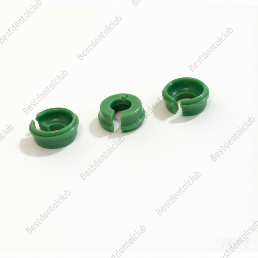 2Pcs Novaloc Type Retention Inserts Caps Dental Peek Matrix Titanium Housing Cap