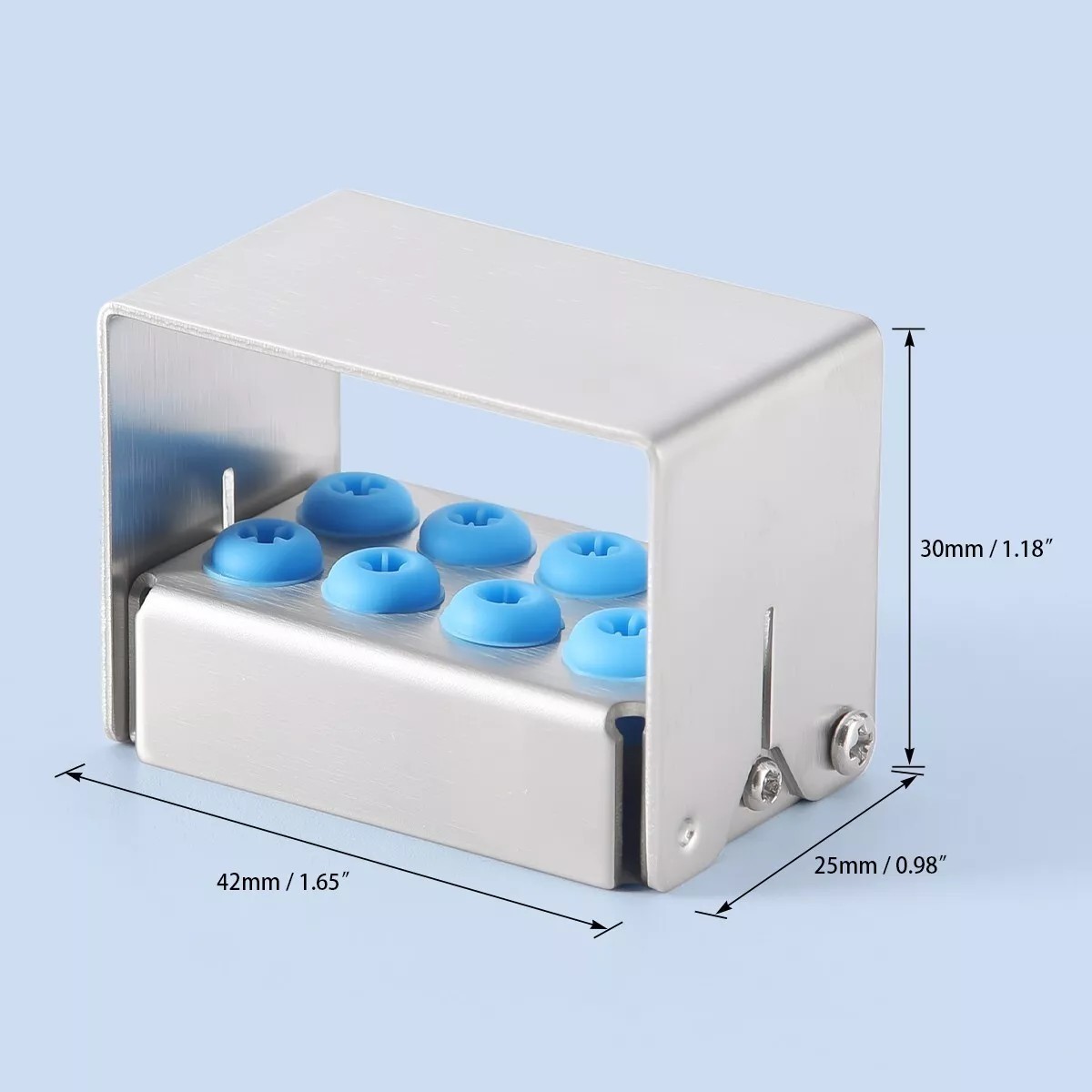6/8/12/30 Holes Dental Implant Drills Bur Holder Disinfection Box Block