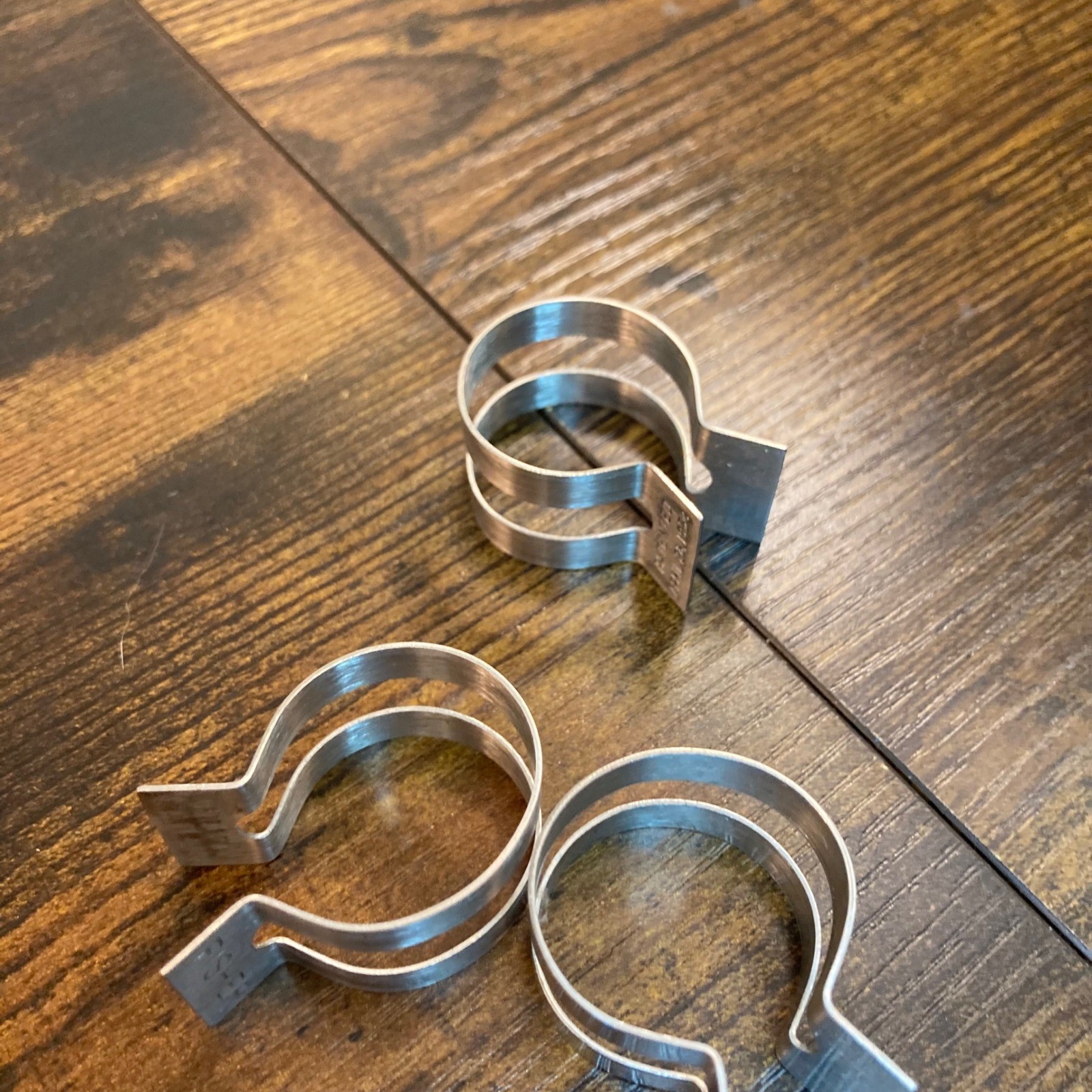 Vintage Fisher Scientific Stainless Steel Lab Clips Patented 1953 Set of 4