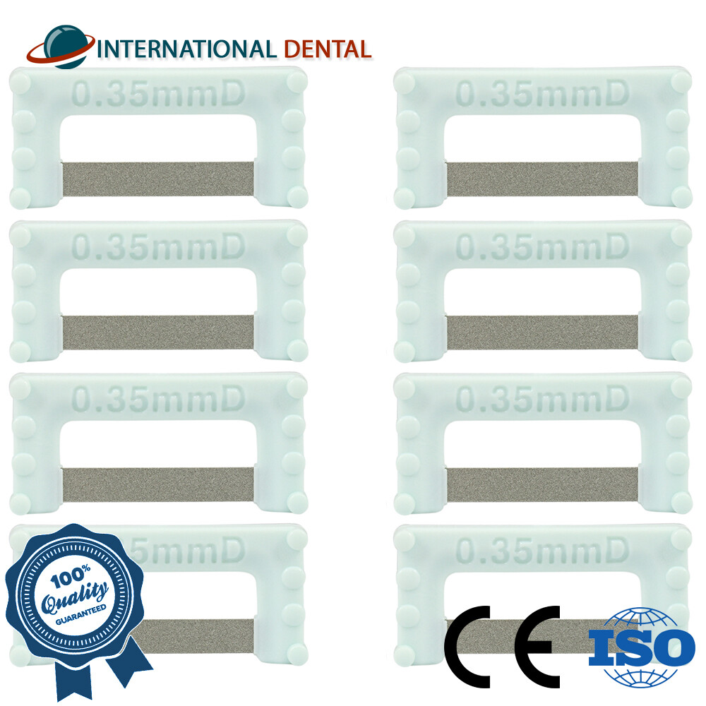 Mint IPR Widener 0.35mm Dental Orthodontic 8 Strips Interproximal Reduction