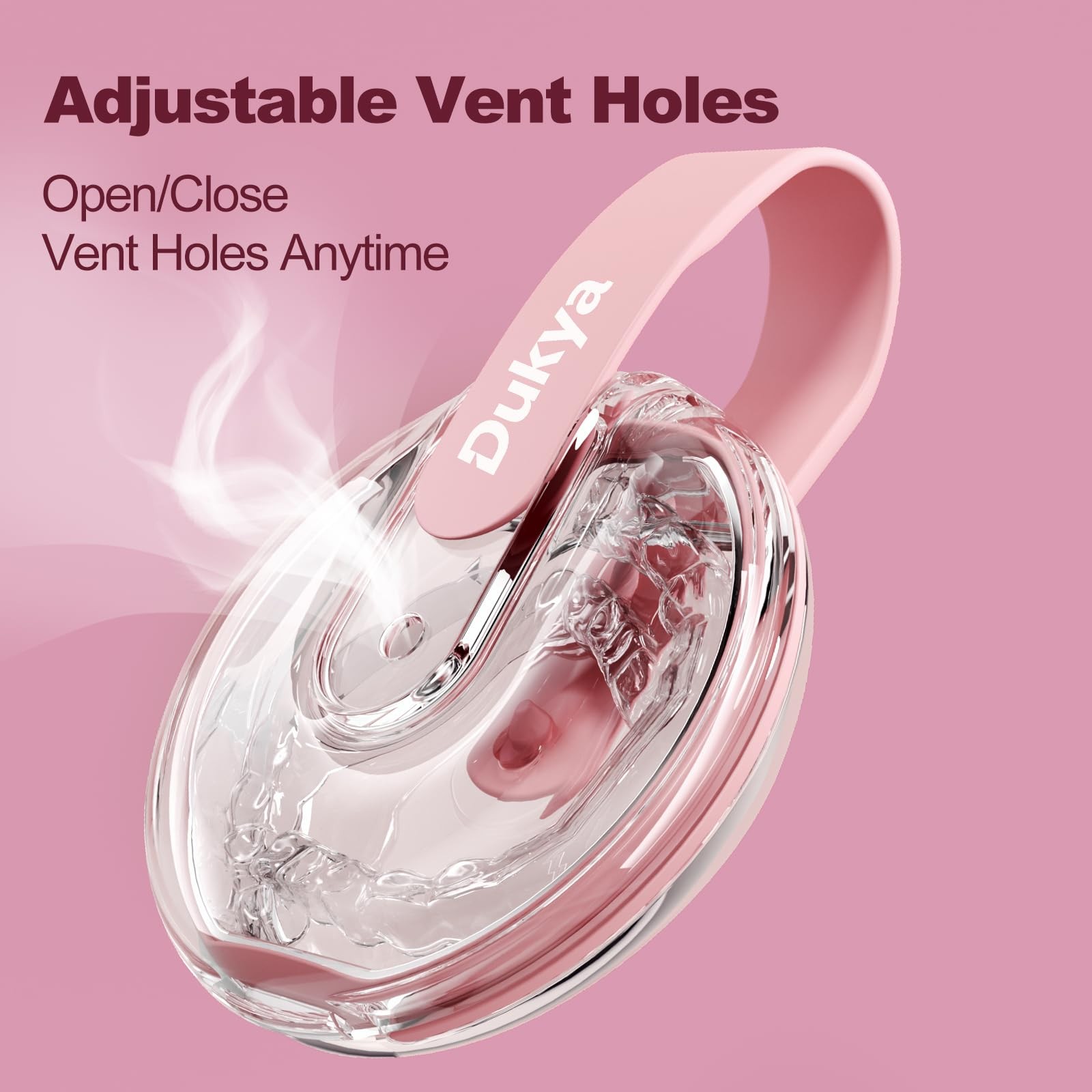 Dukya Retainer Case – mouth guard and Orthodontic Aligner Case, Sakura Pink