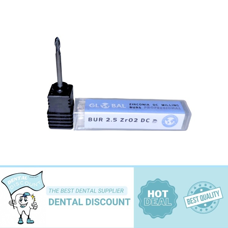 Dental Zirconia DC Milling Burs Bur 2.5 Zr02 DC Compatible SIRONA inLab MC X5