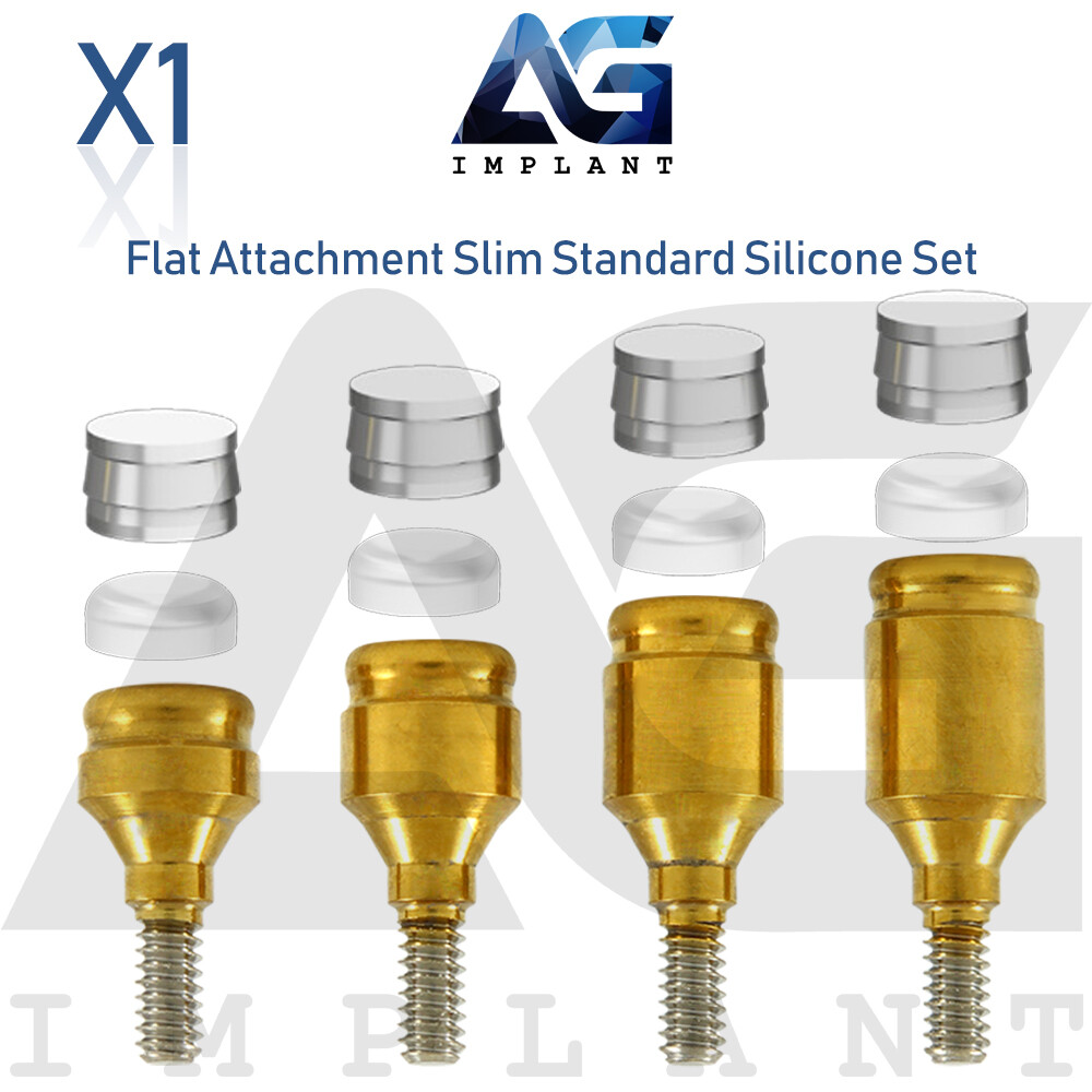 Slim Platform Straight Flat Attachment Standard Set Titanium Int Hexagon 2.0