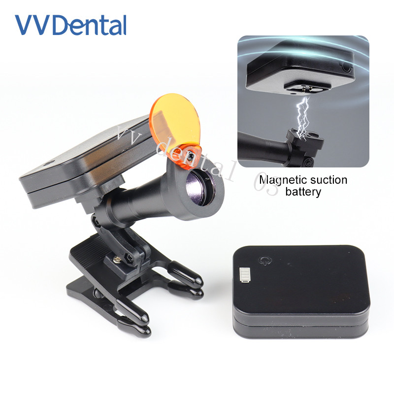 Dental 5W Wireless Dental LED Headlight – Rechargeable Clip-On Design