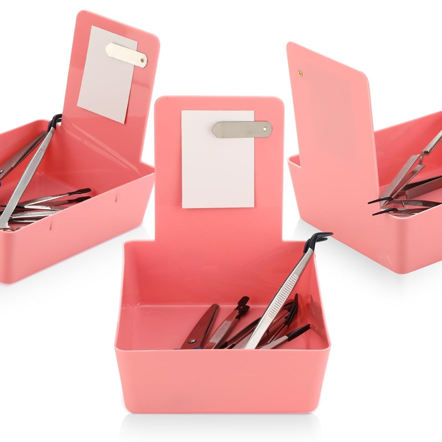 12 Pack Dental Working Lab Pan, Dental Lab Work Case, Medium Plastic Pans