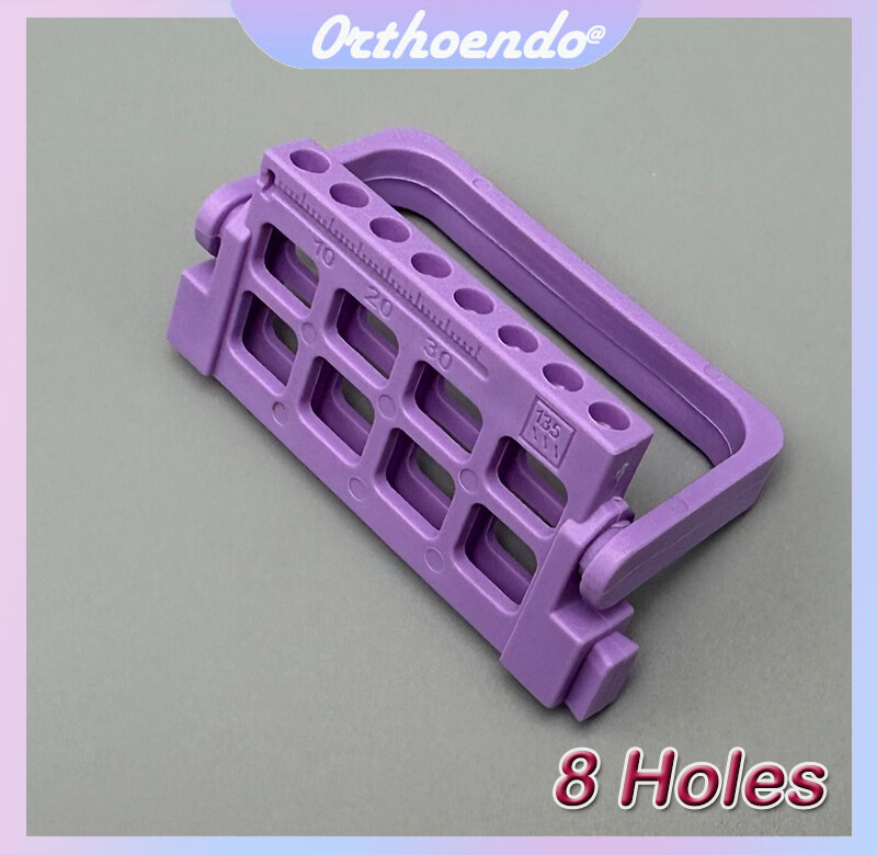 Dental 8/16 Holes Bur Endo Files Block Holder Stand Autoclave Disinfection Box