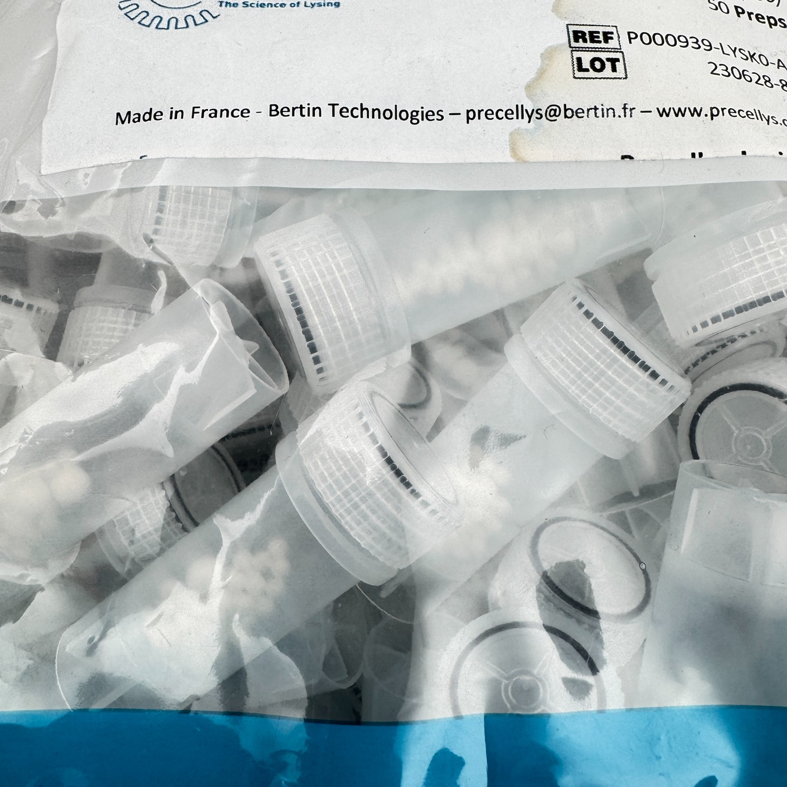 Precellys Lysing Kit CKmix50 7mL Tissue Grinding Tubes 50 Preps P000939-LYSKO-A.
