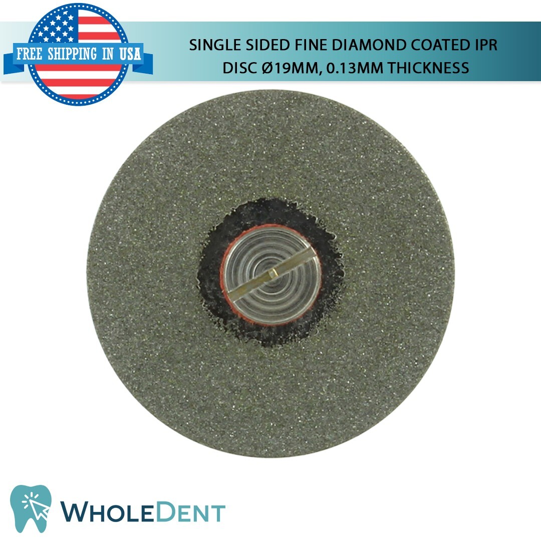 Ortho Dental Fine Single Sided Diamond Coated Disc IPR Separator Ø19mm, 0.13