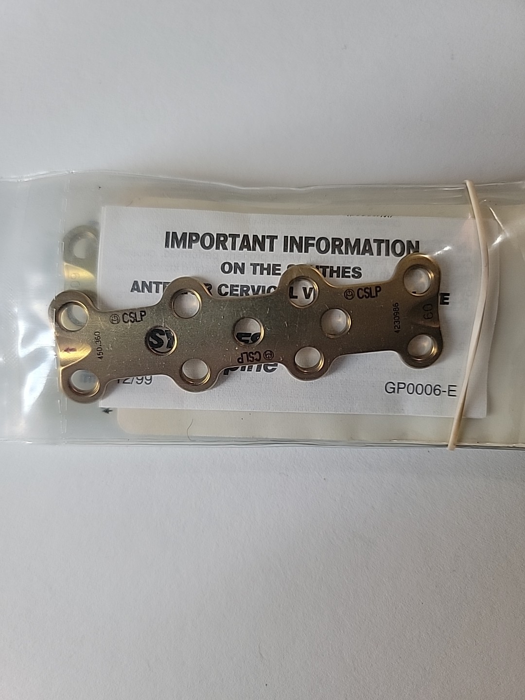Titanium Spine Plate 68MM 450.360
