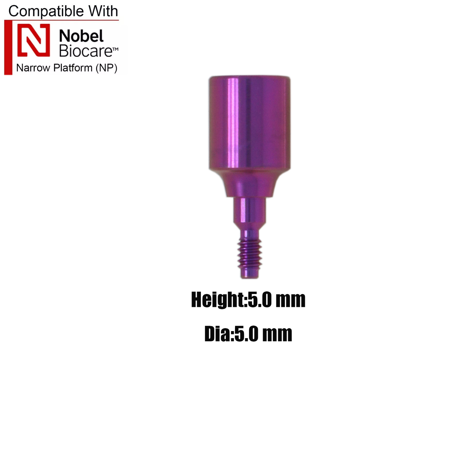 Locator/Healing Abutments for Nobel Biocare Implant NP/RP Platform Closure Cap