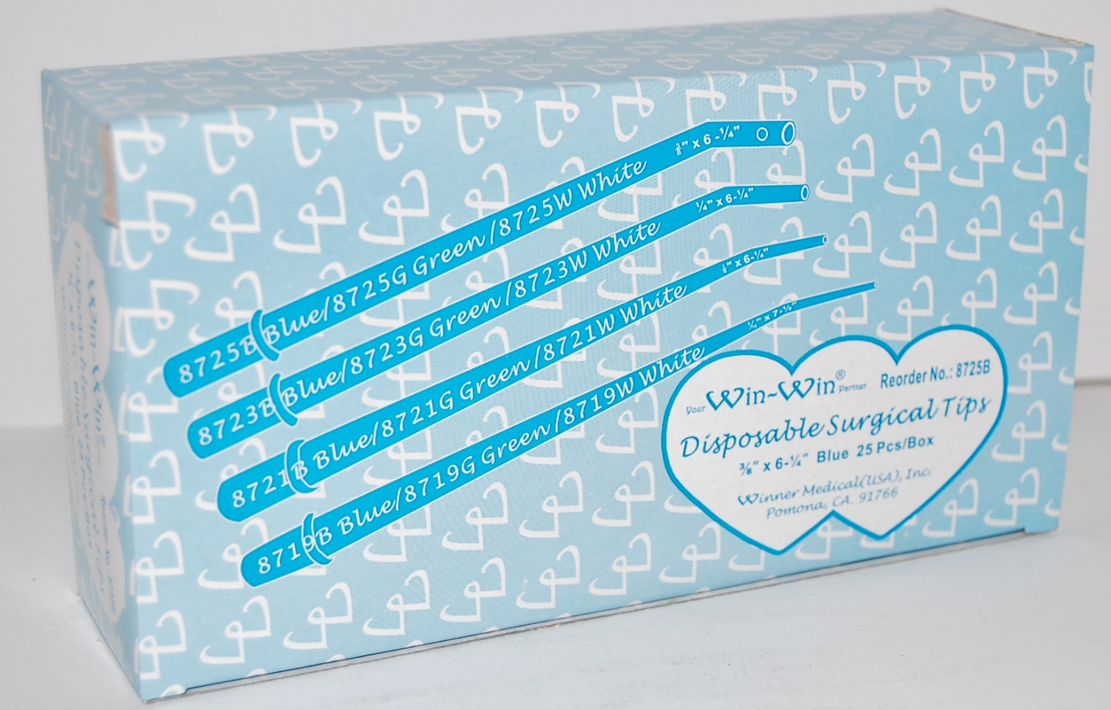 Winner BLUE 3/8 x 6-1/4 Dental Disposable Surgical Tips NIB 500 Count