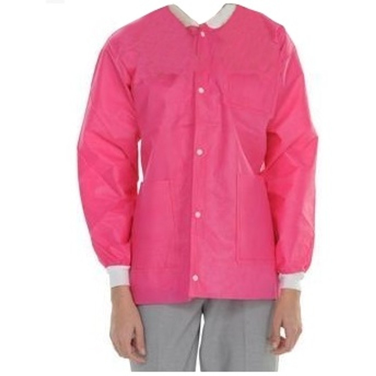 ValuMax 3630HPXL ExtraSafe Lab Jackets Hot Pink Extra Large 10/Pk