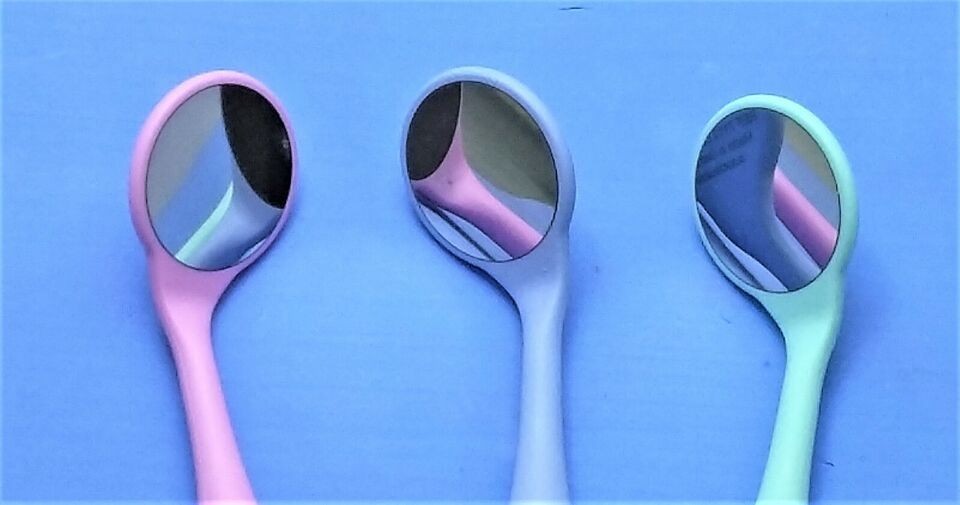 HAHNENKRATT DENTAL RELAX FS Rhodium Mouth Mirrors REF 7110-size 5 10 ASSORTMENT