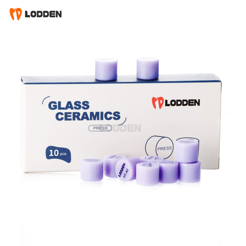 10pcs Dental Glass Ceramic Lithium Disilicate (LS2) IPS Emax Press Ingots