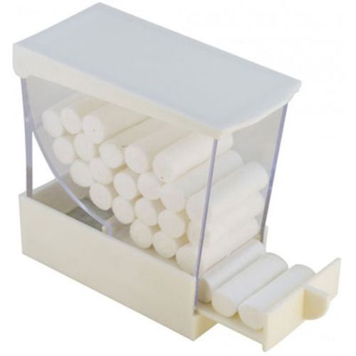 Miltex WHITE Deluxe Cotton Roll Dispenser, Drawer type, 4″ tall