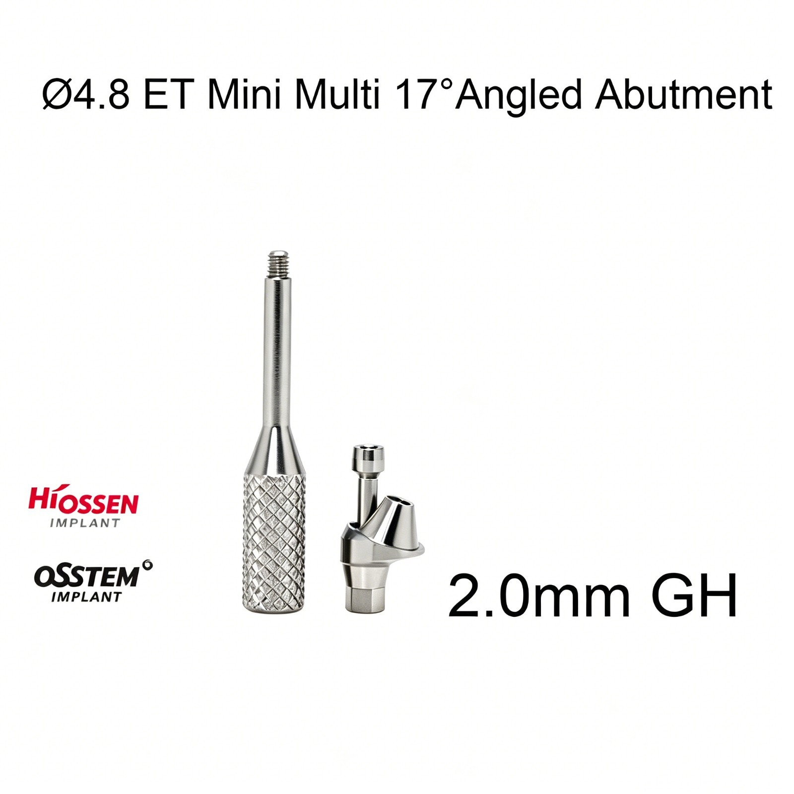 Dental Angled Multi-Unit Mini Hex Conical Abutment 17° MU Hiossen ET compatible